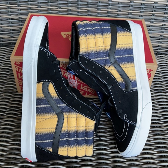 Vans Sk8-Hi Denim Stripes Black/True White WMNS - Picture 12 of 16